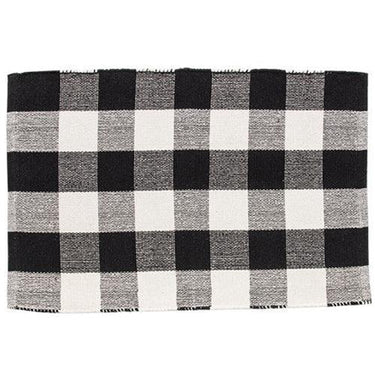 Black Buffalo Check Door Mat, 36x24 - The Fox Decor